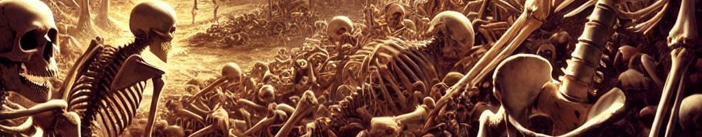 Conceptual image of the valley of the dry bones